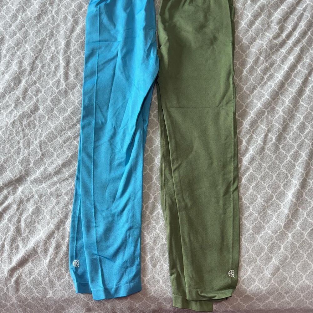 Women's Blue and Green Pants